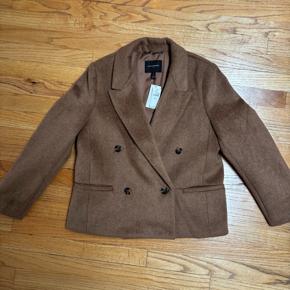 Banana Republic Tan/Brown Peacoat - Picture 6 of 7